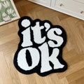 It's OK Rug Handmade Fluffy Plush Tufted Living Room for Bedroom Dorm Suitable for Room Decor Housewarming Gift