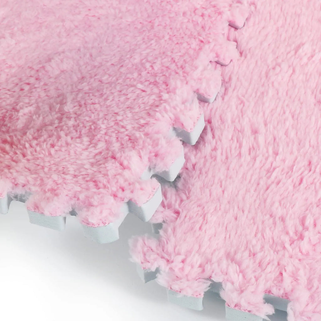 Soft Plush Children's Mat Baby Toys Eva Foam Puzzle Carpet Warm Playmat for Living Room balcony Pink Spliceable carpet 30*30*1CM
