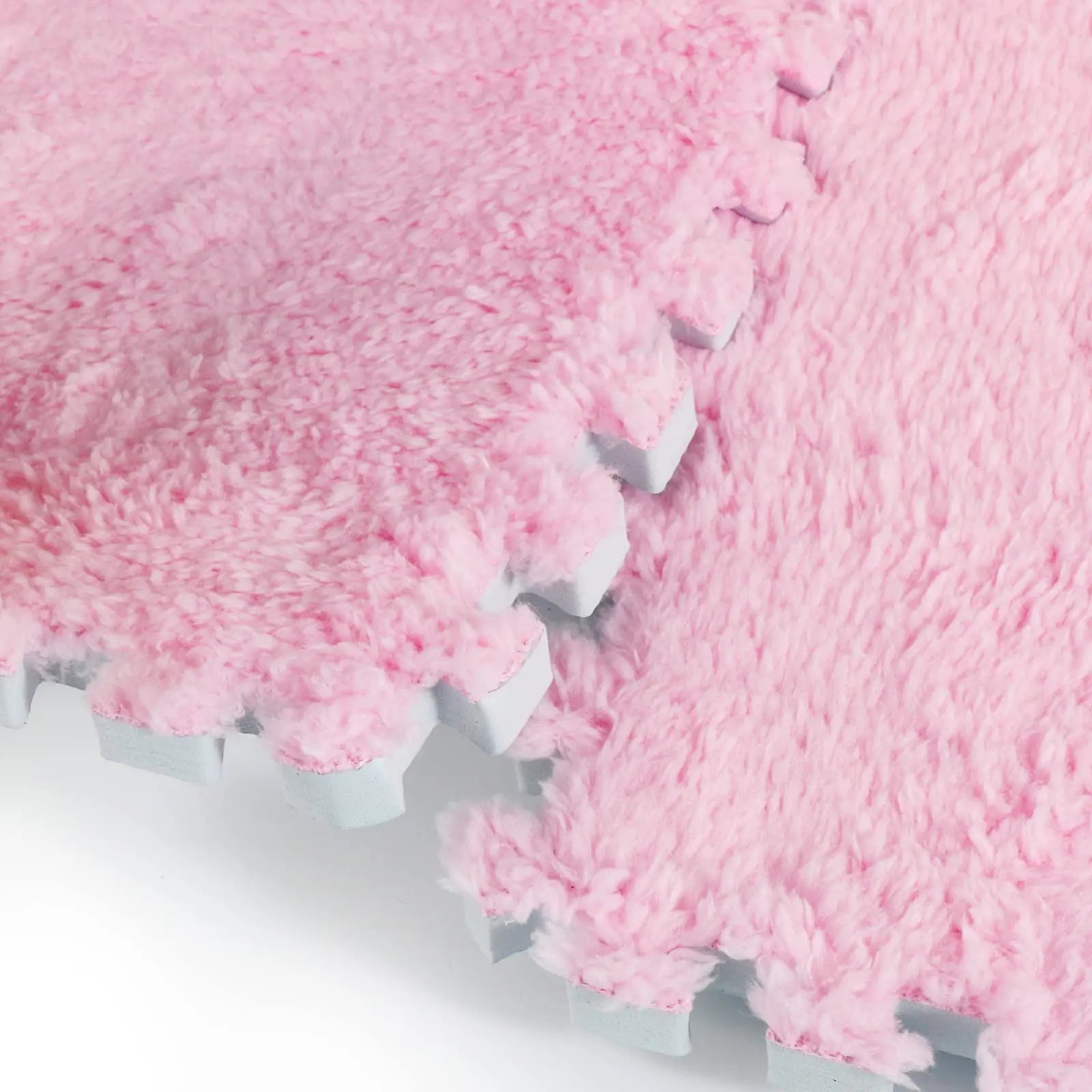 Soft Plush Children's Mat Baby Toys Eva Foam Puzzle Carpet Warm Playmat for Living Room balcony Pink Spliceable carpet 30*30*1CM